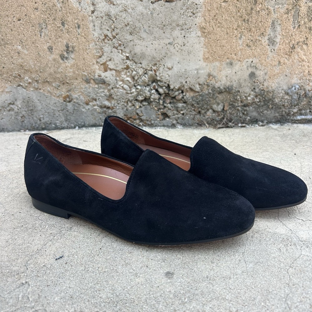 Vionic WILLA Women's Black Slip-On Loafer Flats Round Toe Wide US 8.5 EUR 39